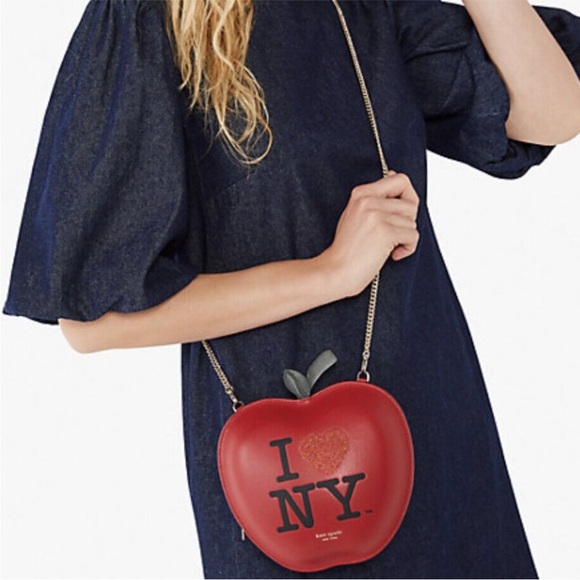 I Love NY X Kate Spade New York Big Apple Crossbody / NWT - Picture 6 of 7